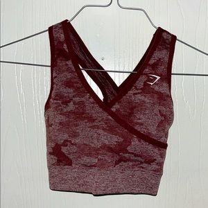 Gymshark size small sports bra OG Berry camo